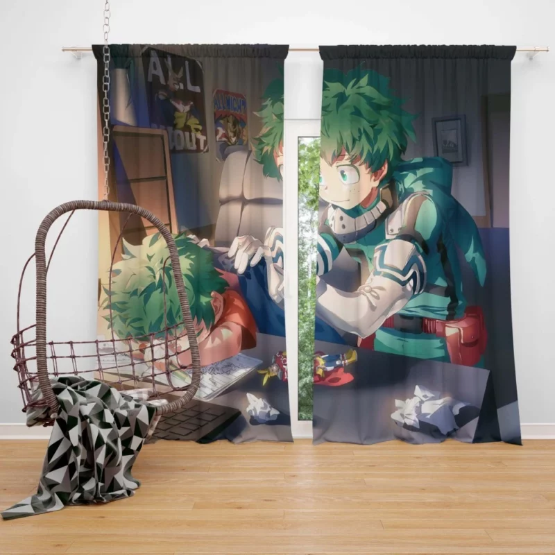 Midoriya Quest for Greatness Anime Curtain