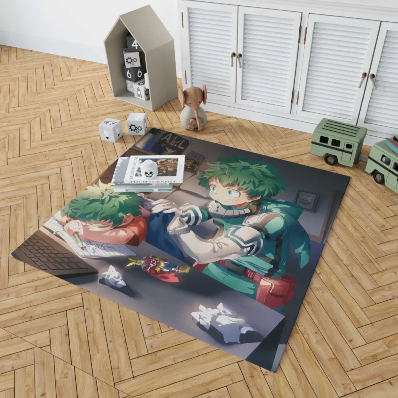 Midoriya Quest for Greatness Anime Rug 1