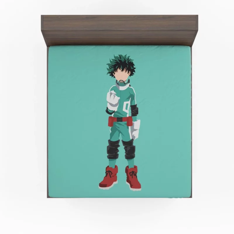 Midoriya Quest for Heroism Anime Fitted Sheet