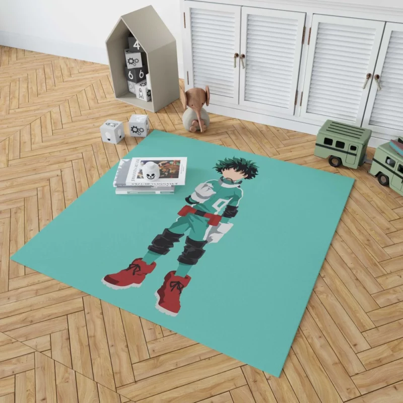 Midoriya Quest for Heroism Anime Rug 1