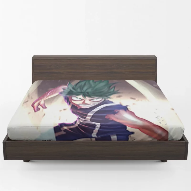 Midoriya Rise to Heroism Anime Fitted Sheet 1