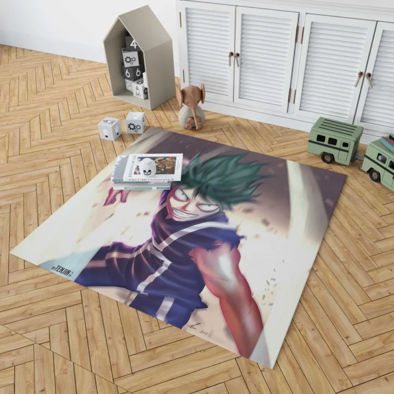 Midoriya Rise to Heroism Anime Rug 1