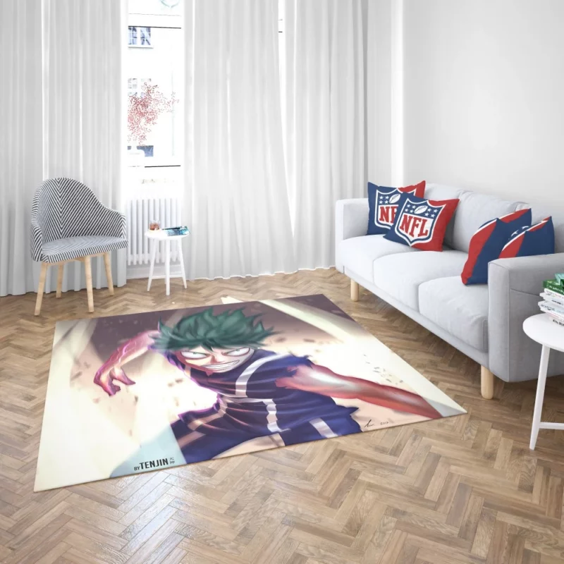 Midoriya Rise to Heroism Anime Rug 2