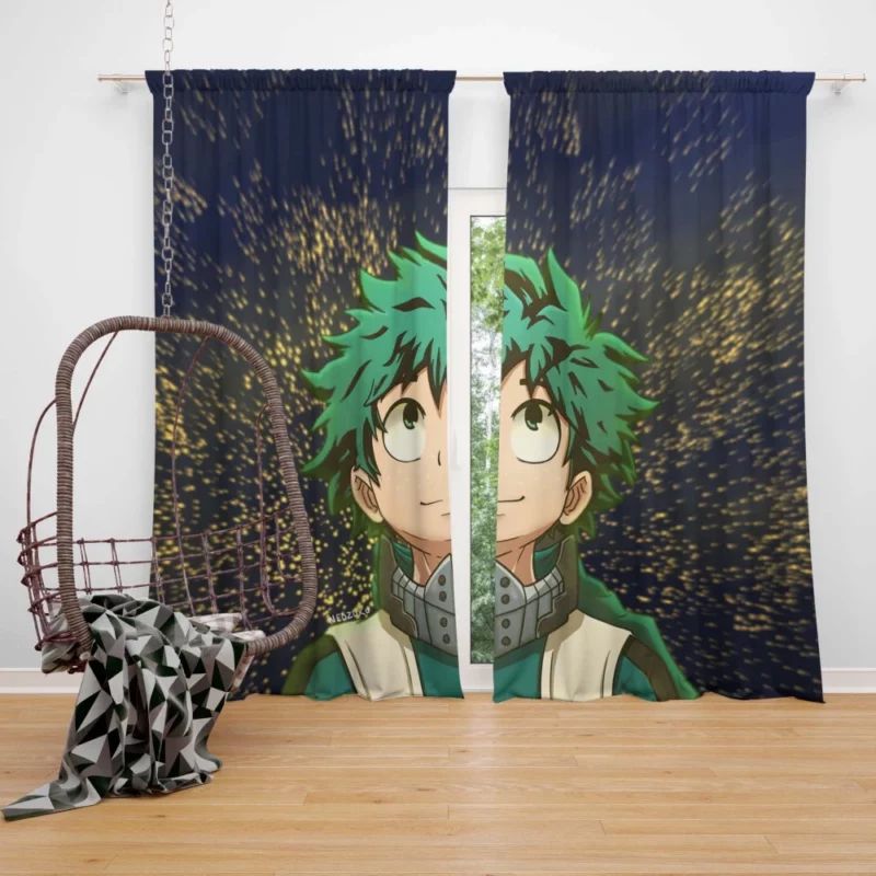 Midoriya Rising to Greatness Anime Curtain