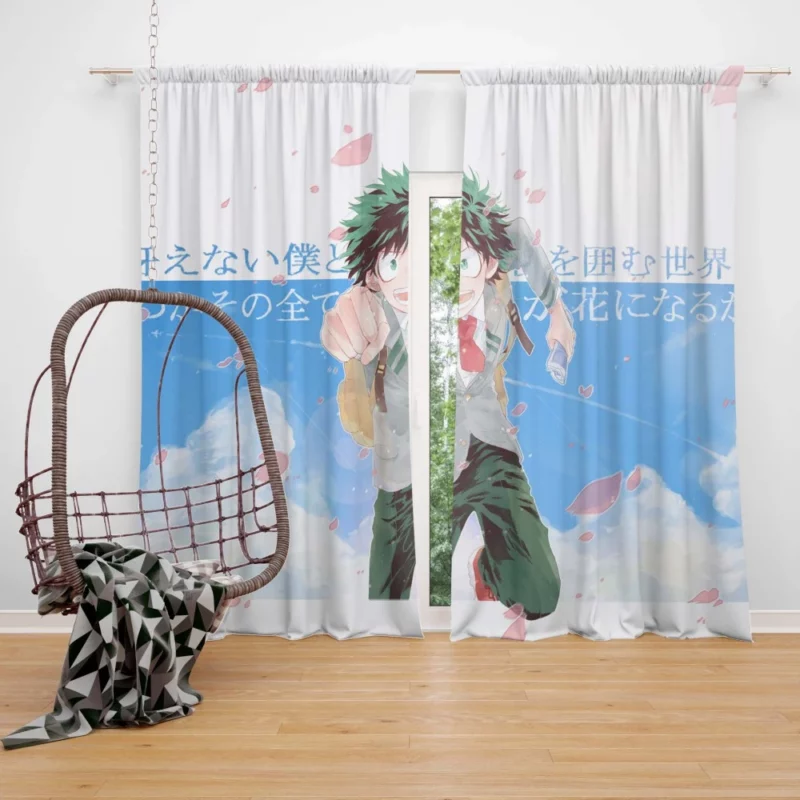 Midoriya Road to Hero Anime Curtain