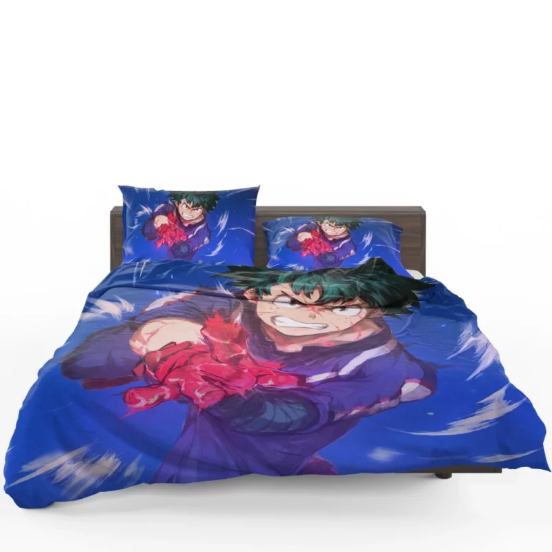 Midoriya Shaping a Hero Anime Bedding Set