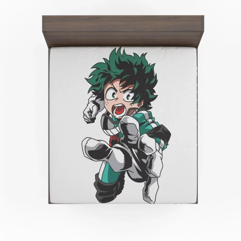 Midoriya Steps to Heroism Anime Fitted Sheet