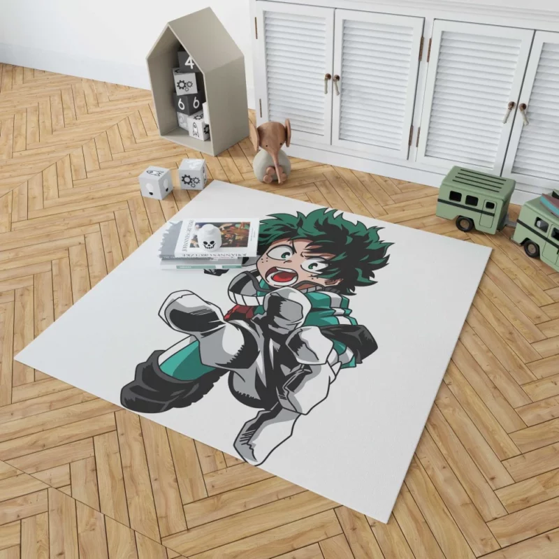 Midoriya Steps to Heroism Anime Rug 1