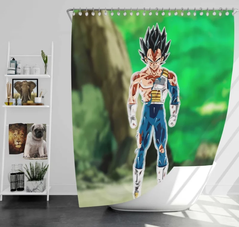 Migatte No Gokui Vegeta Ascendant Power Anime Shower Curtain