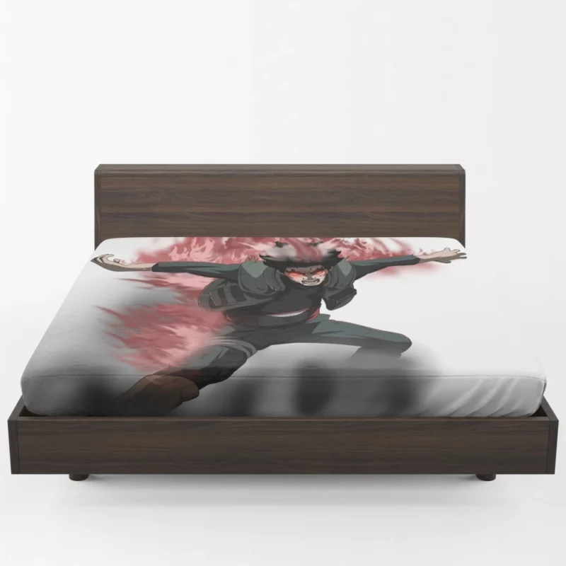 Might Guy Epic Battle Anime Fitted Sheet 1