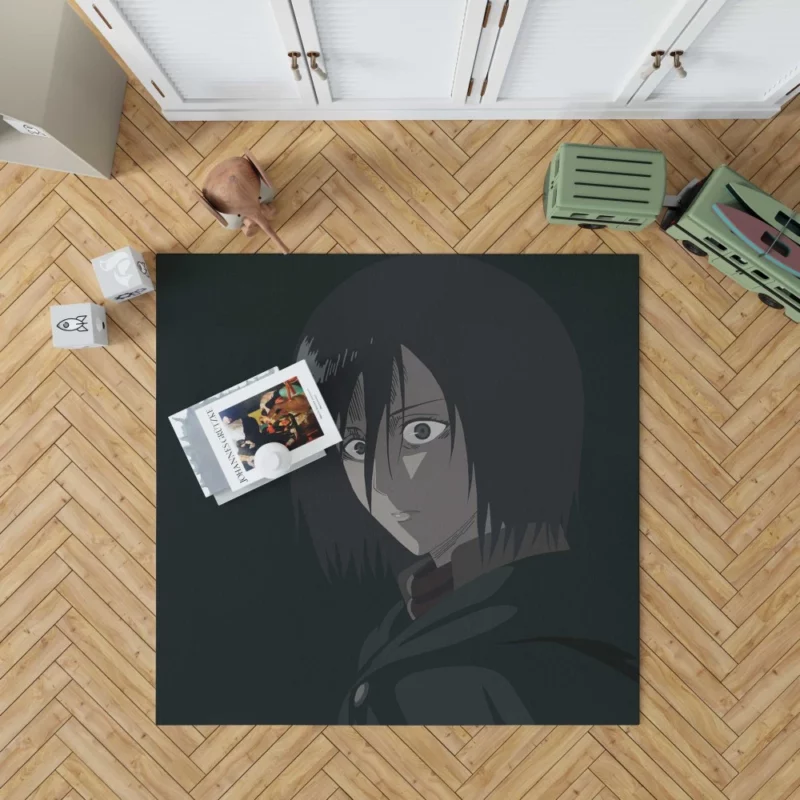 Mikasa Ackerman A Soldier Pride Anime Rug