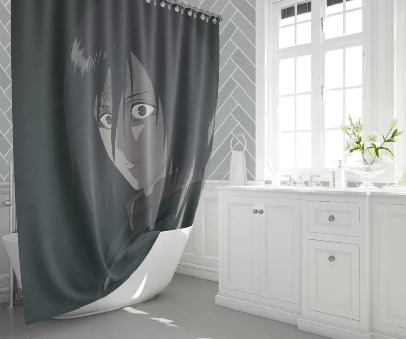 Mikasa Ackerman A Soldier Pride Anime Shower Curtain 1