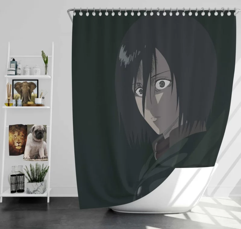 Mikasa Ackerman A Soldier Pride Anime Shower Curtain