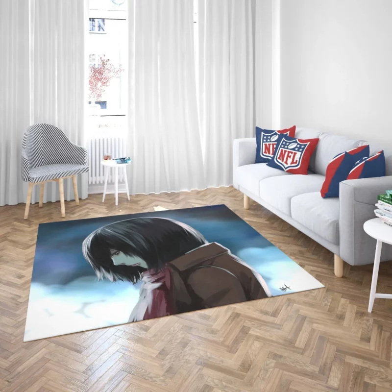 Mikasa Ackerman Anime Attack On Titan Rug 2