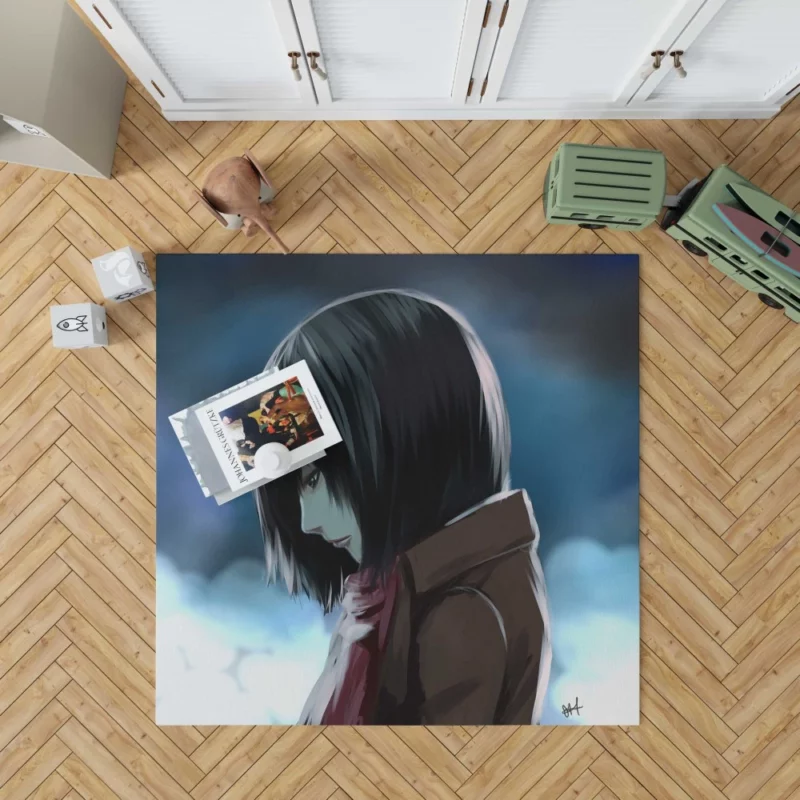 Mikasa Ackerman Anime Attack On Titan Rug