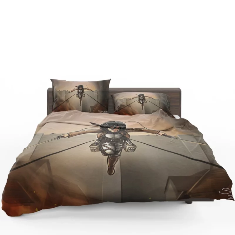 Mikasa Ackerman Anime Series Bedding Set