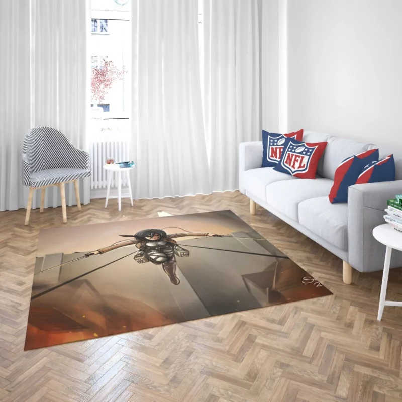 Mikasa Ackerman Anime Series Rug 2