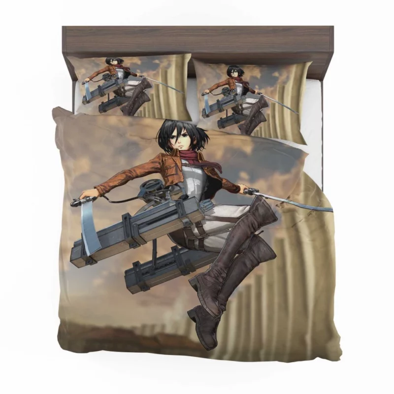 Mikasa Ackerman Cutting Edge Anime Bedding Set 1