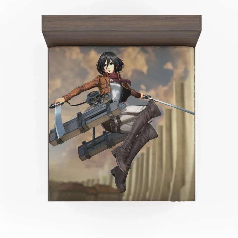 Mikasa Ackerman Cutting Edge Anime Fitted Sheet