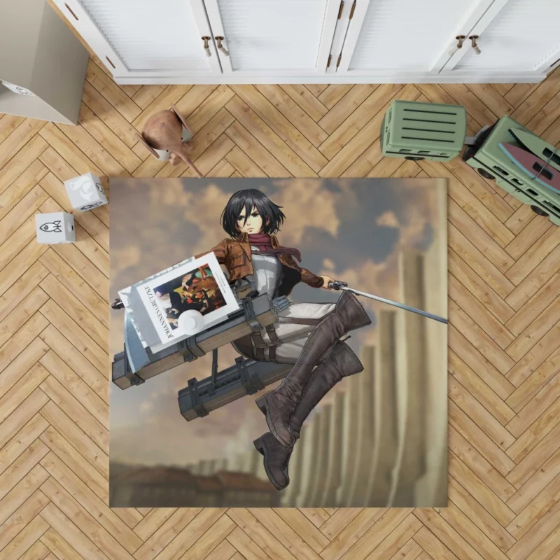 Mikasa Ackerman Cutting Edge Anime Rug