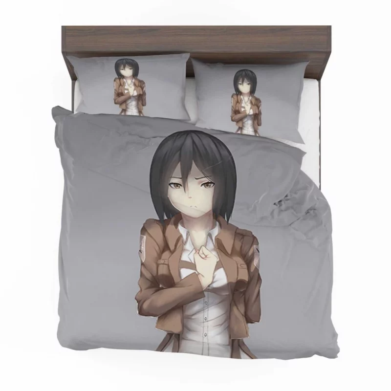 Mikasa Ackerman Deadly Precision Anime Bedding Set 1