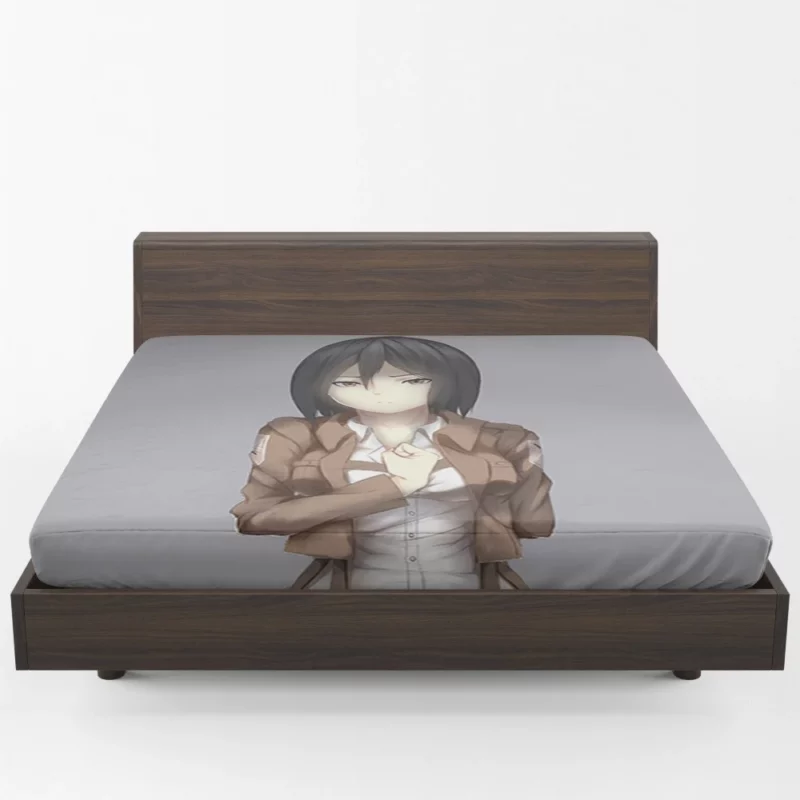 Mikasa Ackerman Deadly Precision Anime Fitted Sheet 1