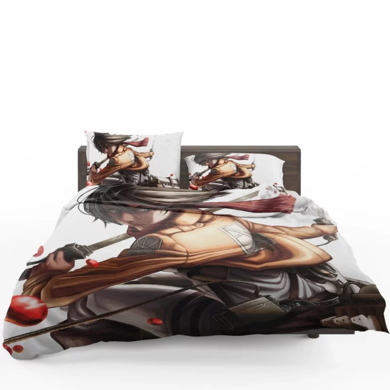 Mikasa Ackerman Echoes of Battle Anime Bedding Set