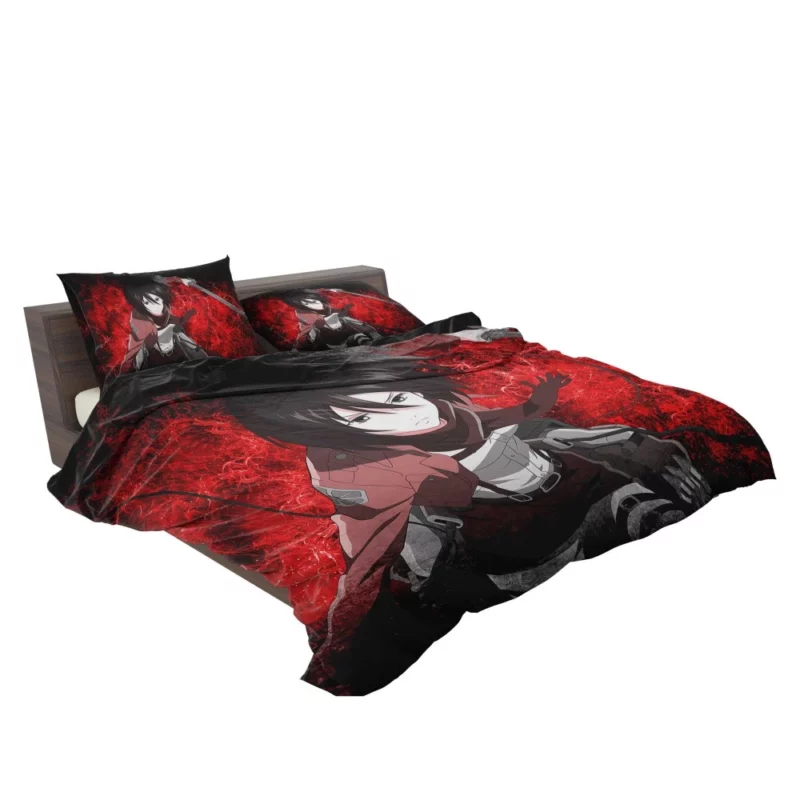 Mikasa Ackerman Eternal Protector Anime Bedding Set 2