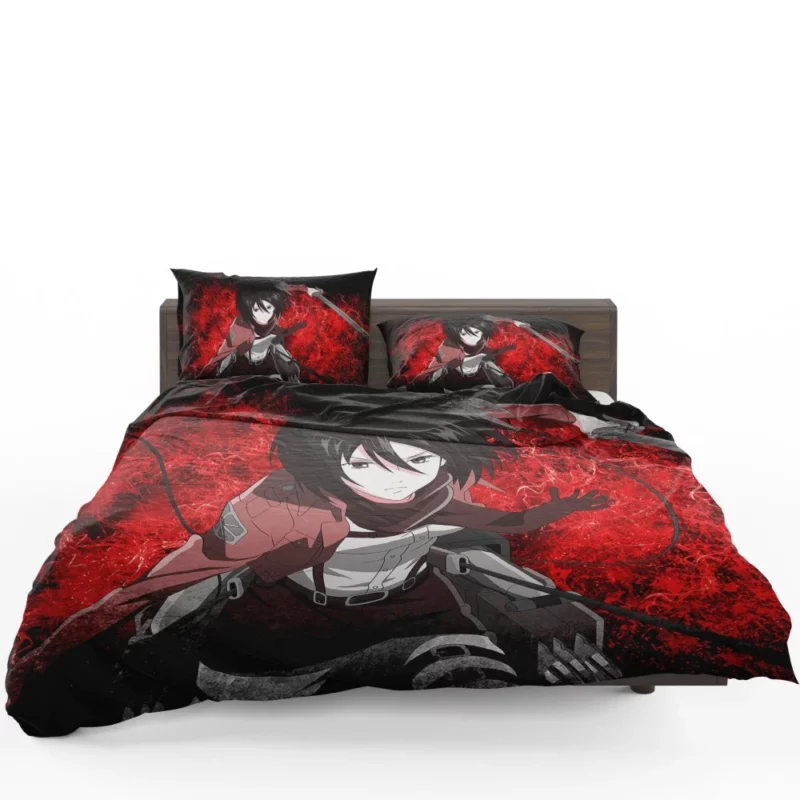 Mikasa Ackerman Eternal Protector Anime Bedding Set