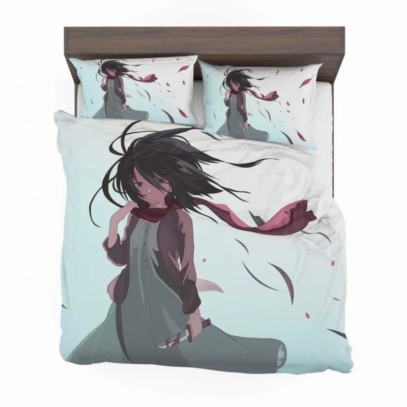 Mikasa Ackerman Fearless Warrior Anime Bedding Set 1