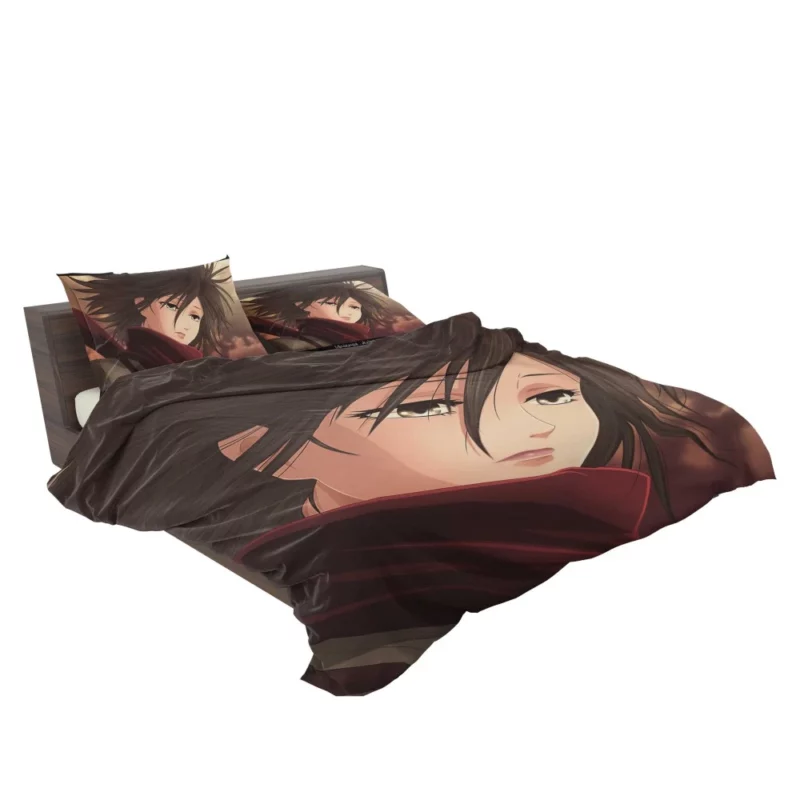 Mikasa Ackerman Fierce Protector Anime Bedding Set 2