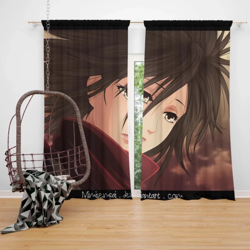 Mikasa Ackerman Fierce Protector Anime Curtain