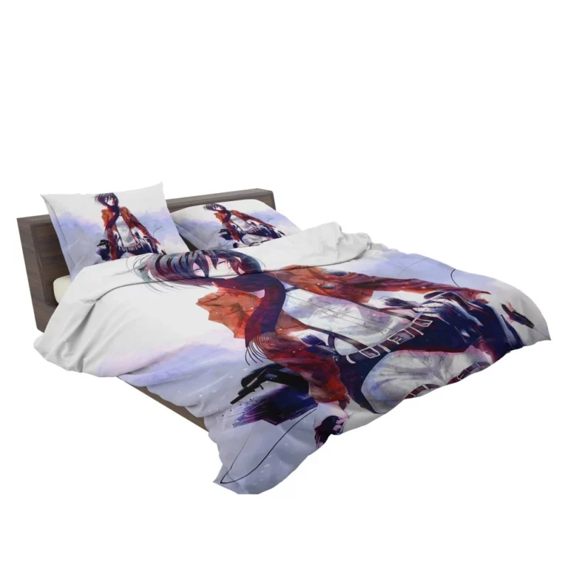 Mikasa Ackerman Graceful Fury Anime Bedding Set 2