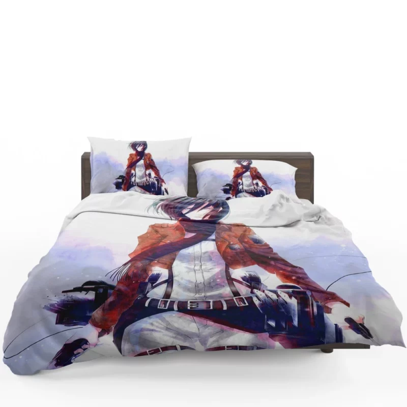 Mikasa Ackerman Graceful Fury Anime Bedding Set