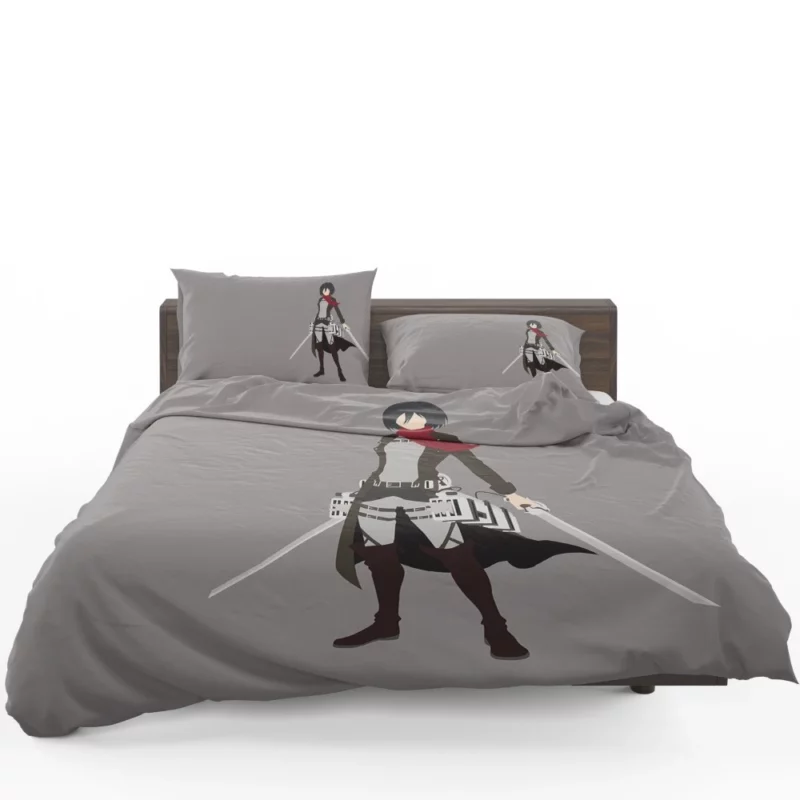 Mikasa Ackerman Heart of Steel Anime Bedding Set