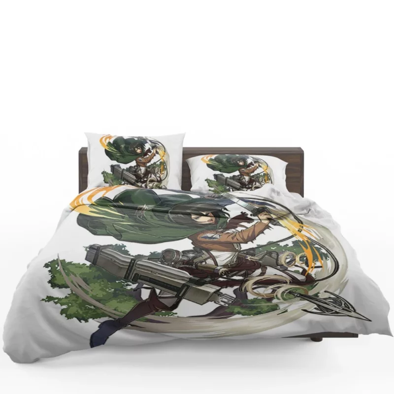 Mikasa Ackerman Resolute Warrior Anime Bedding Set