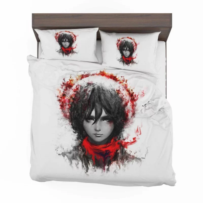 Mikasa Ackerman Rise of Power Anime Bedding Set 1