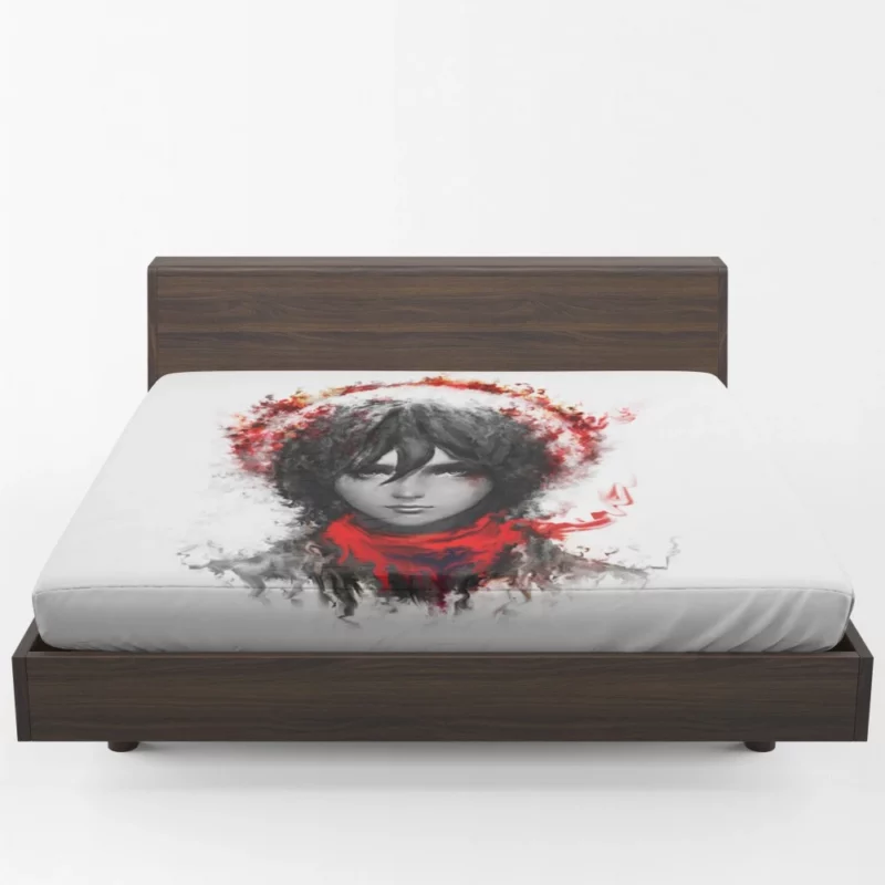 Mikasa Ackerman Rise of Power Anime Fitted Sheet 1