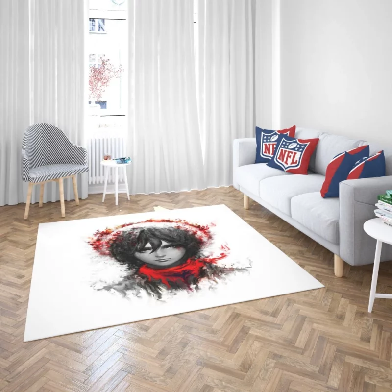 Mikasa Ackerman Rise of Power Anime Rug 2