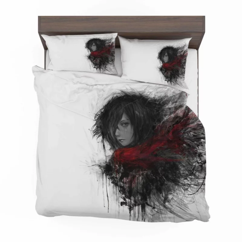 Mikasa Ackerman Shingeki Power Anime Bedding Set 1