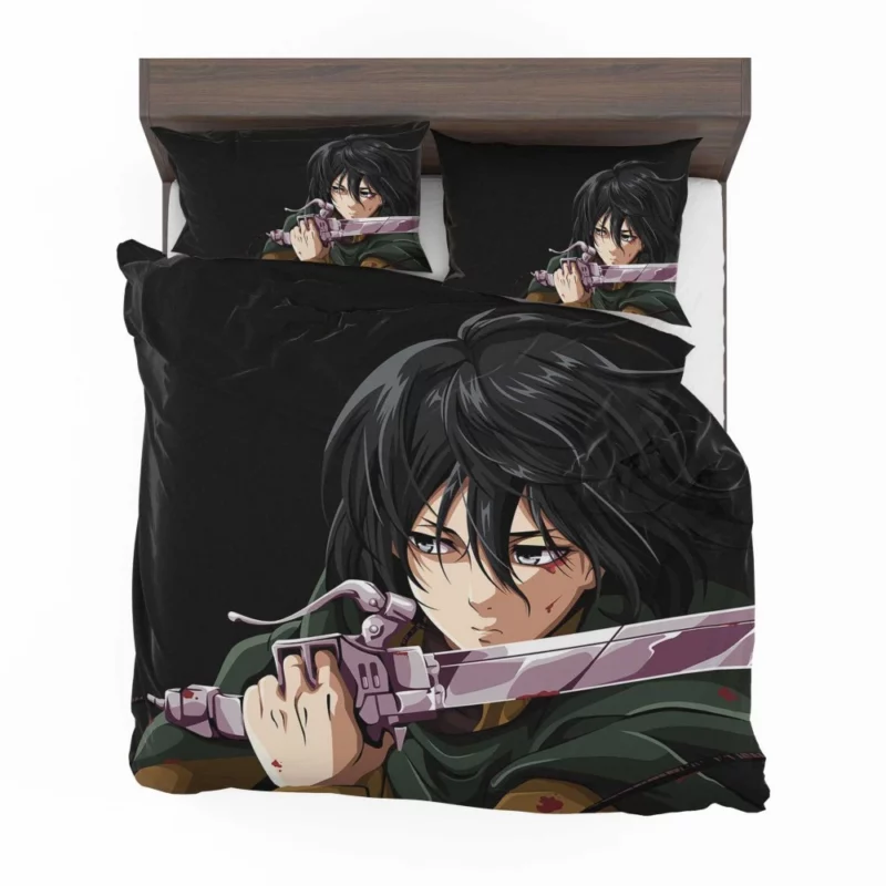 Mikasa Ackerman Shingeki Warrior Anime Bedding Set 1