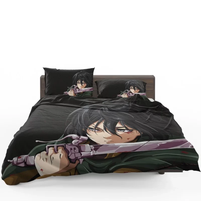 Mikasa Ackerman Shingeki Warrior Anime Bedding Set