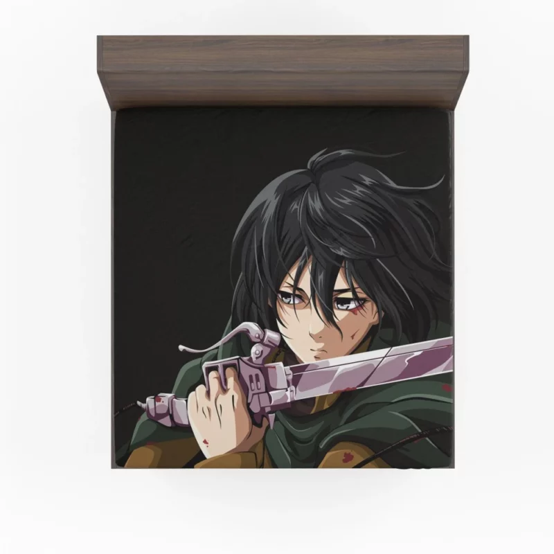 Mikasa Ackerman Shingeki Warrior Anime Fitted Sheet