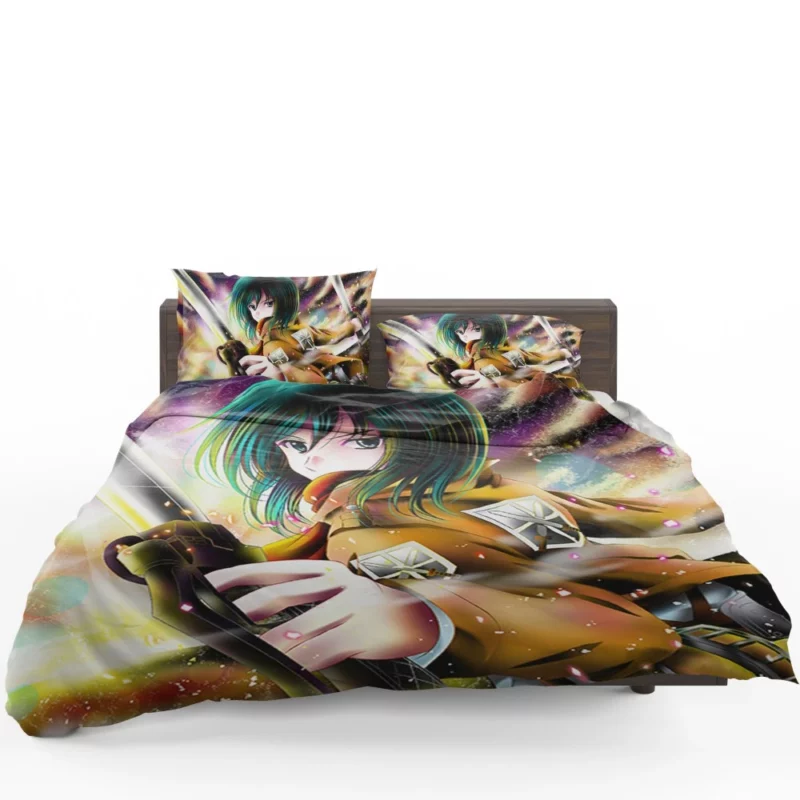 Mikasa Ackerman Silent Avenger Anime Bedding Set