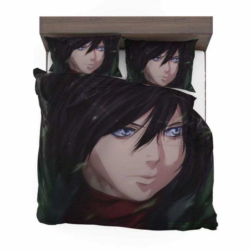 Mikasa Ackerman Steadfast Soldier Anime Bedding Set 1