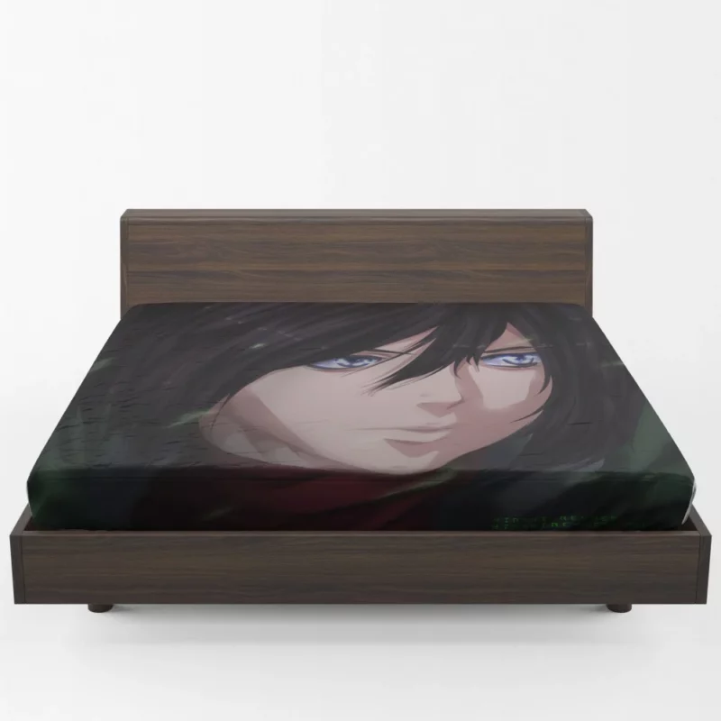 Mikasa Ackerman Steadfast Soldier Anime Fitted Sheet 1