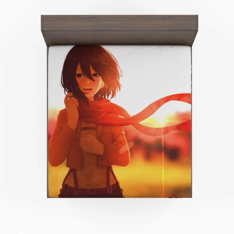 Mikasa Ackerman Steel Resolve Anime Fitted Sheet