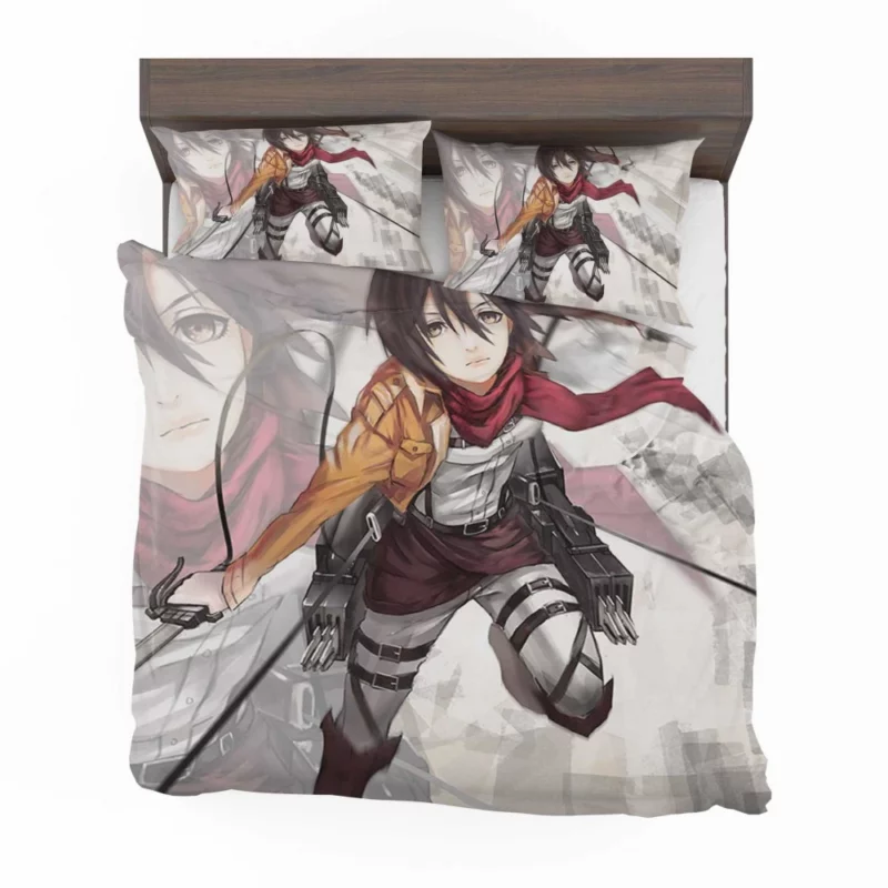 Mikasa Ackerman Strength and Heart Anime Bedding Set 1