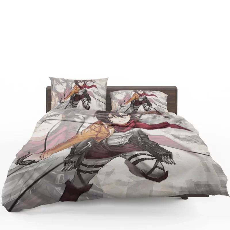 Mikasa Ackerman Strength and Heart Anime Bedding Set