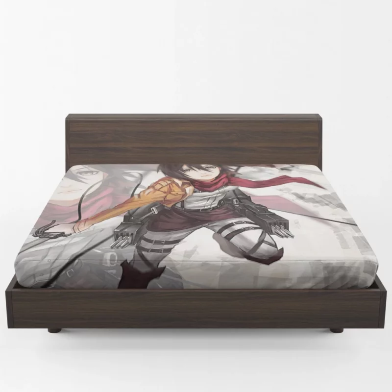 Mikasa Ackerman Strength and Heart Anime Fitted Sheet 1